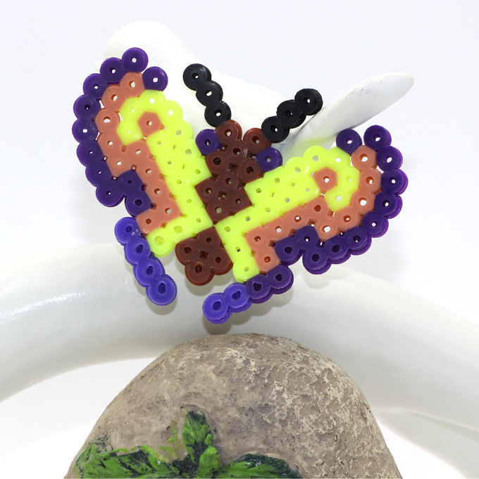 厂家直销 5mmeva拼拼豆豆12色盒装拼豆 拼板 手工diy魔法豆豆