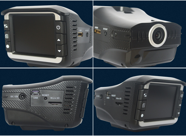 厂家促销云电子狗行车记录仪一体机 云自动升级 超强六合一