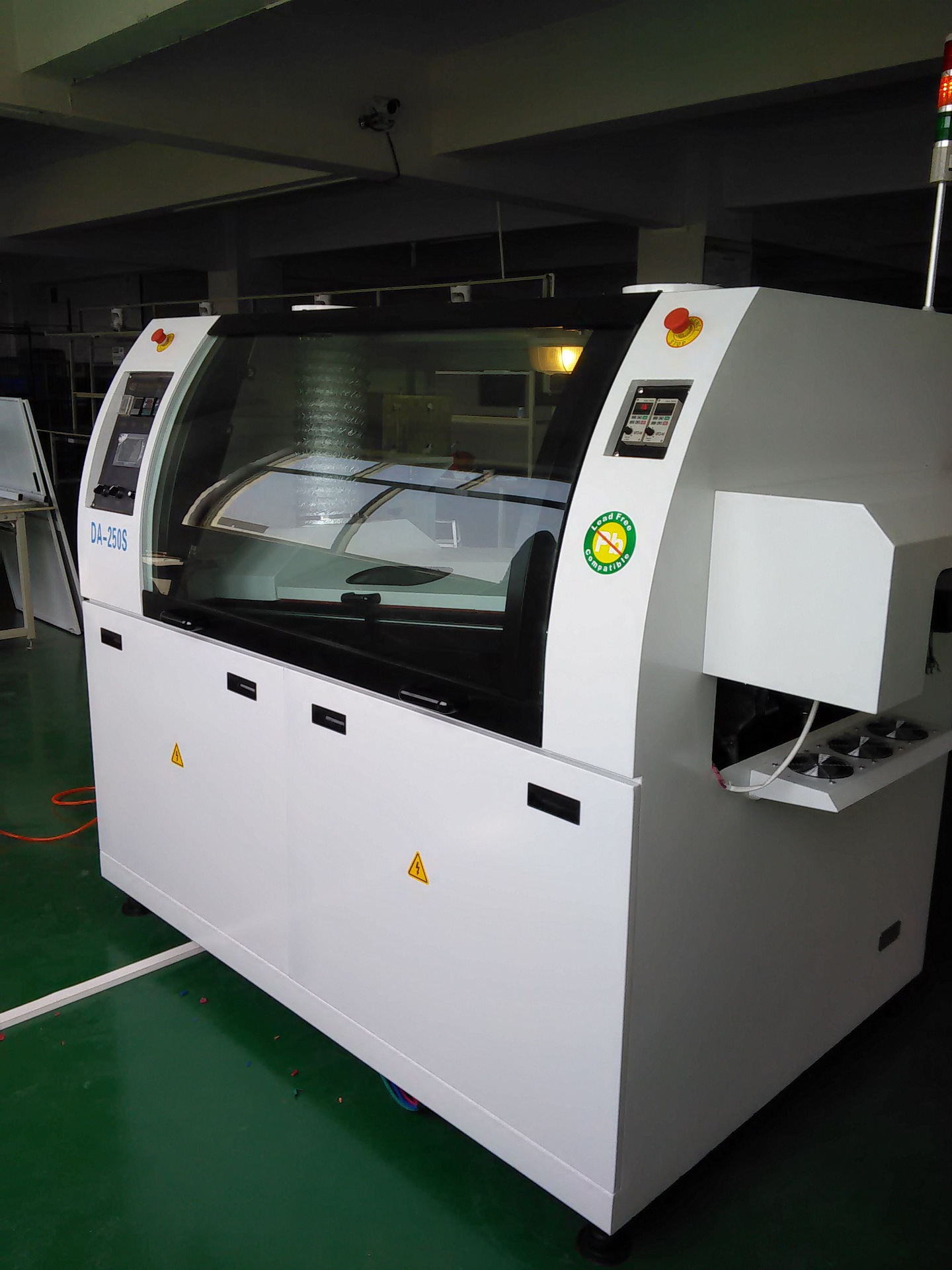 专业生产小型全自动波峰焊机,无铅双波,小