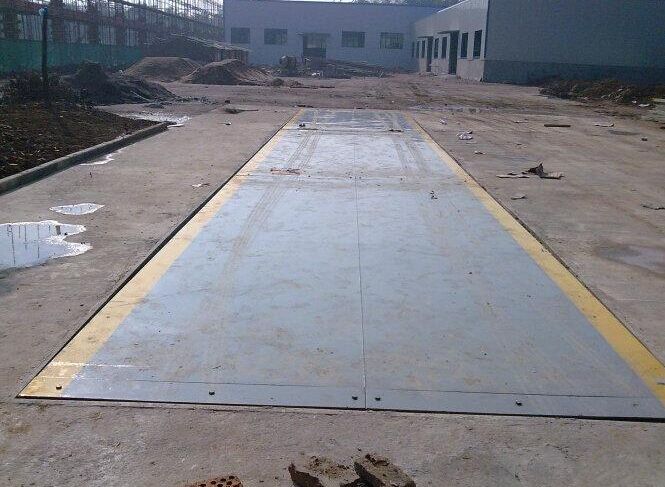公路旁安装3x16m/100t电子地磅 白城100吨汽车过磅秤 100吨地上衡