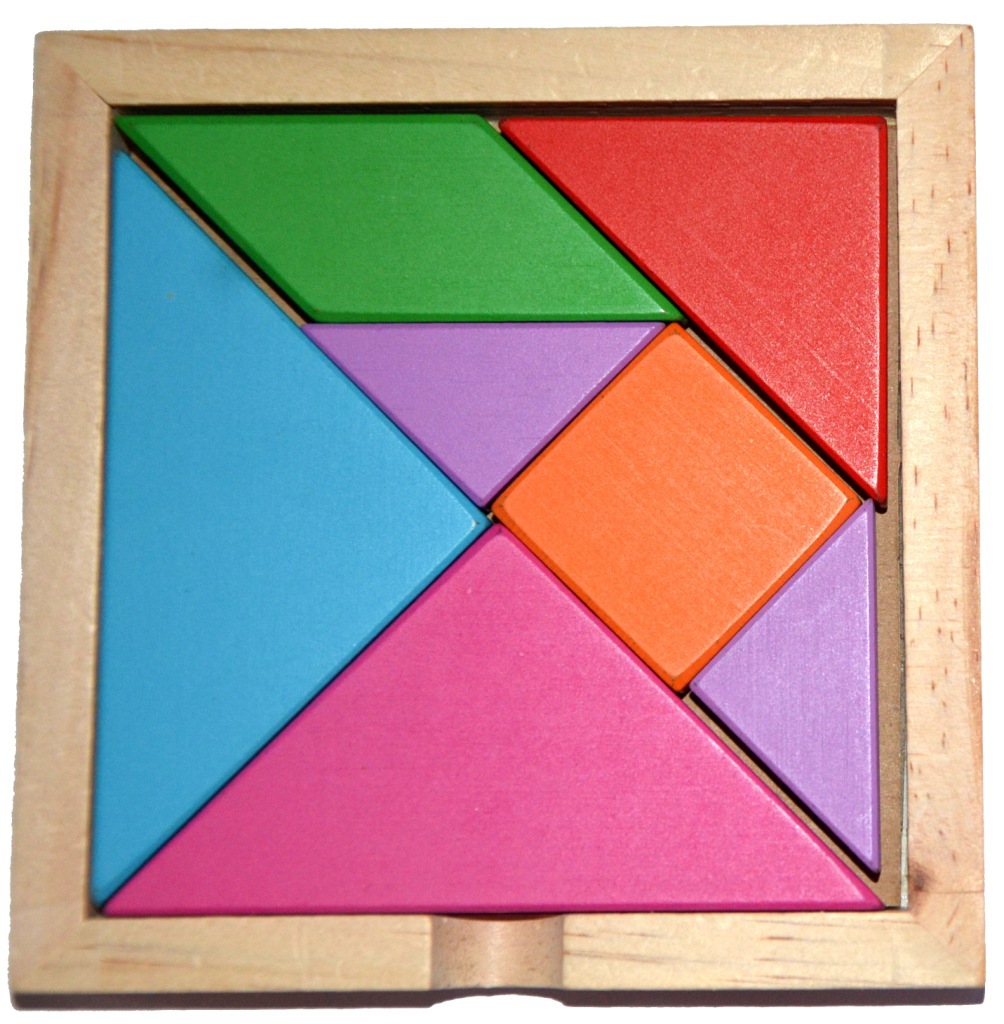 玩具/厂家直销/少量混批/木制益智玩具/拼版玩具 彩色七巧板热卖