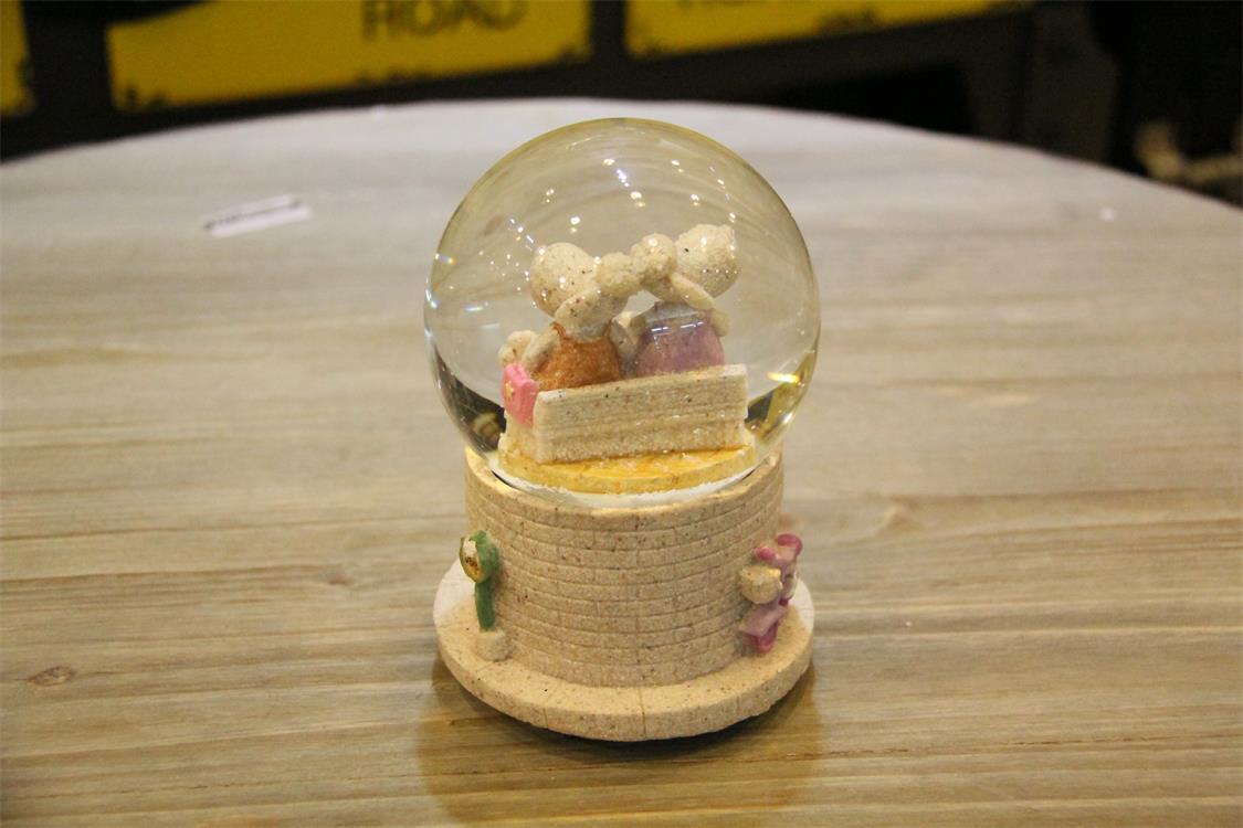 淘宝热销款 可爱动物音乐盒水晶球摆件礼品 家居装饰工艺品