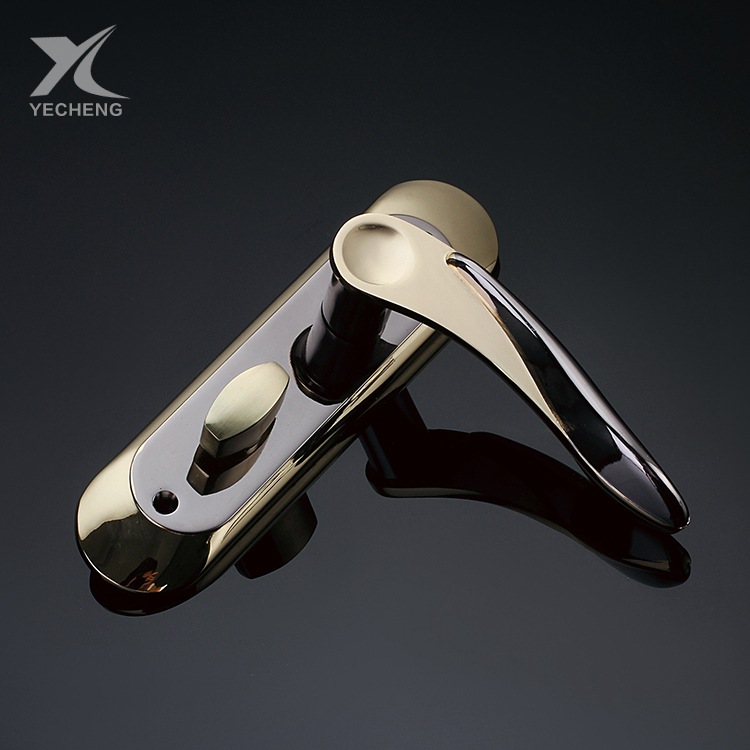 厂家直销【执手门锁, 锌板配铝执手锁】电镀光泽感 永不褪色