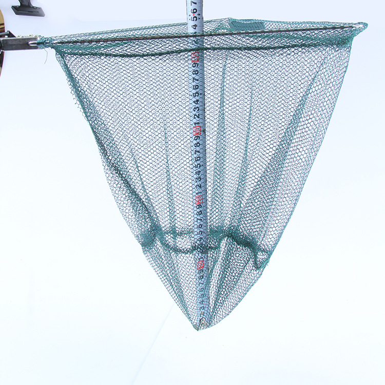 厂家直销新款花管三角渔网 伸缩杆长1.41cm鱼网批发钓鱼专用抄网