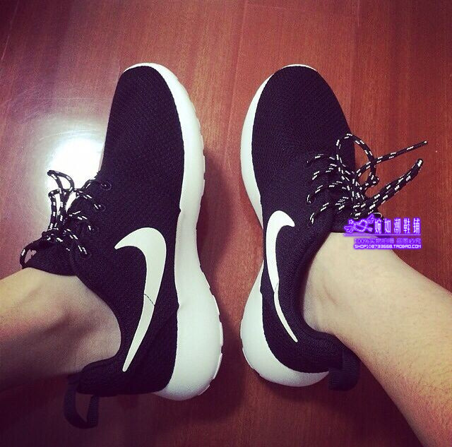 2015夏款网面透气跑步鞋男鞋 奥运伦敦黑白泼墨童鞋女鞋情侣鞋