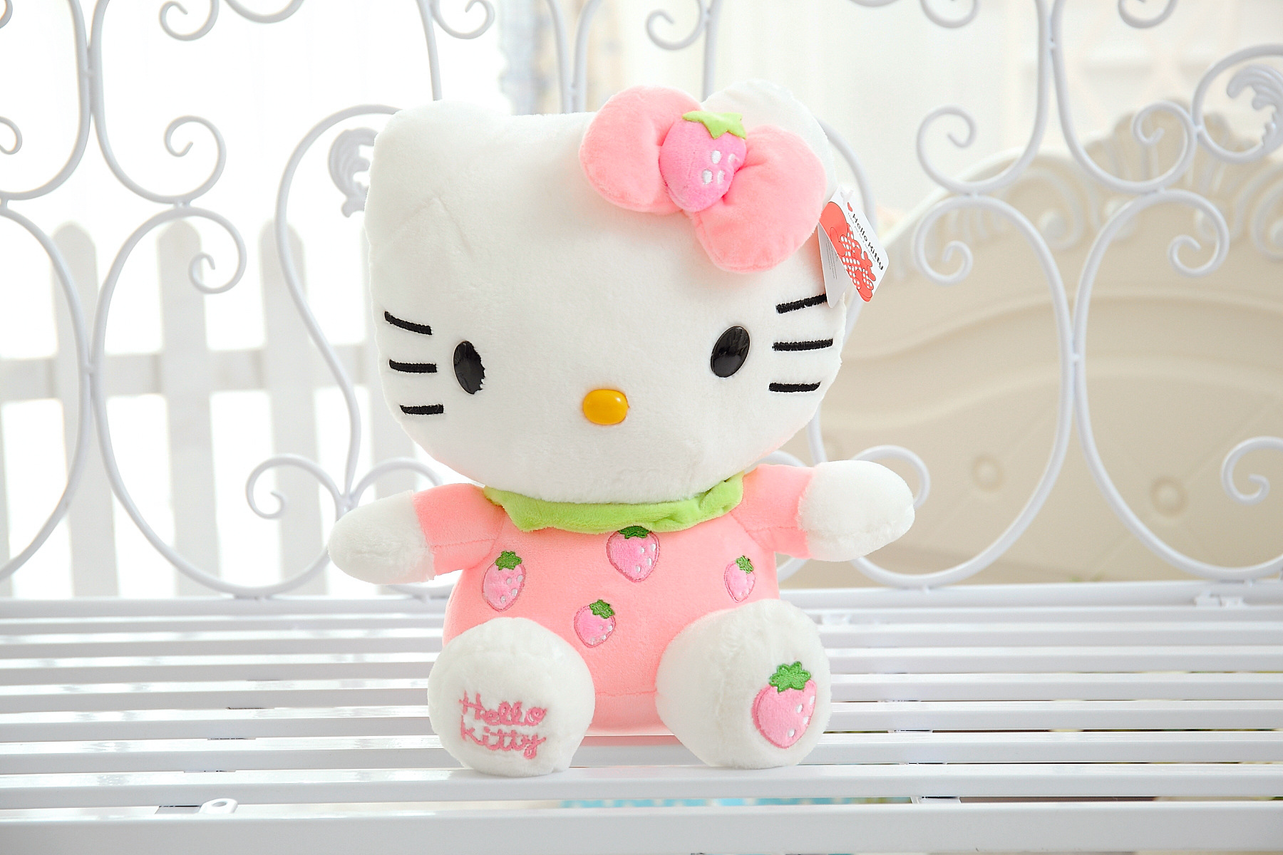 hellokitty水果kt猫公仔毛绒玩具猫咪玩偶布娃娃抱枕女生礼物