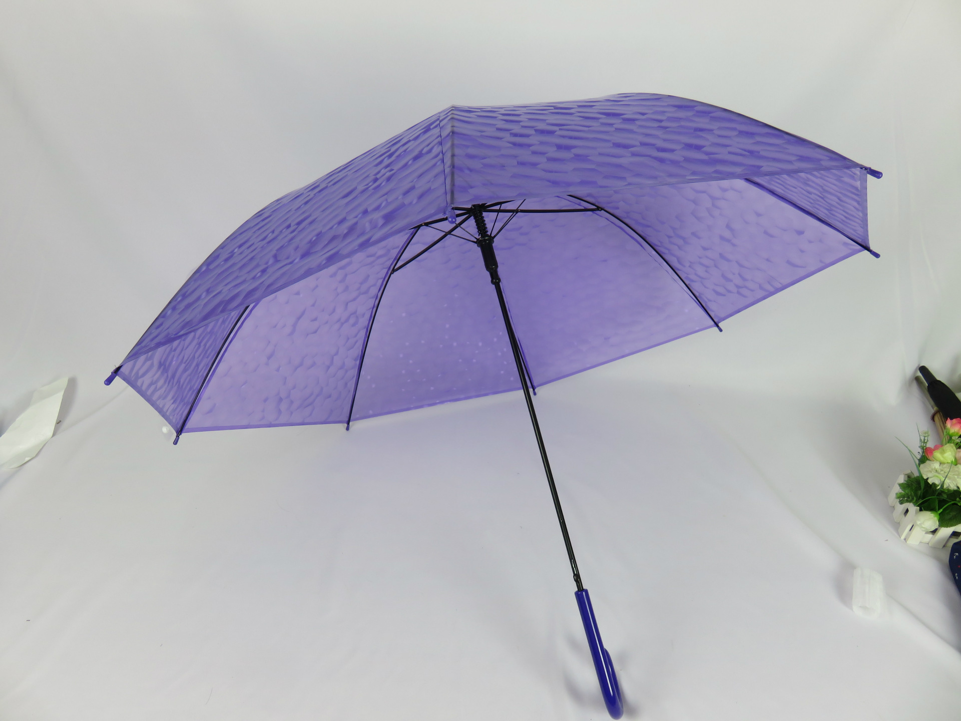 新款塑料伞立体伞晴雨两用伞礼品伞 自动伞