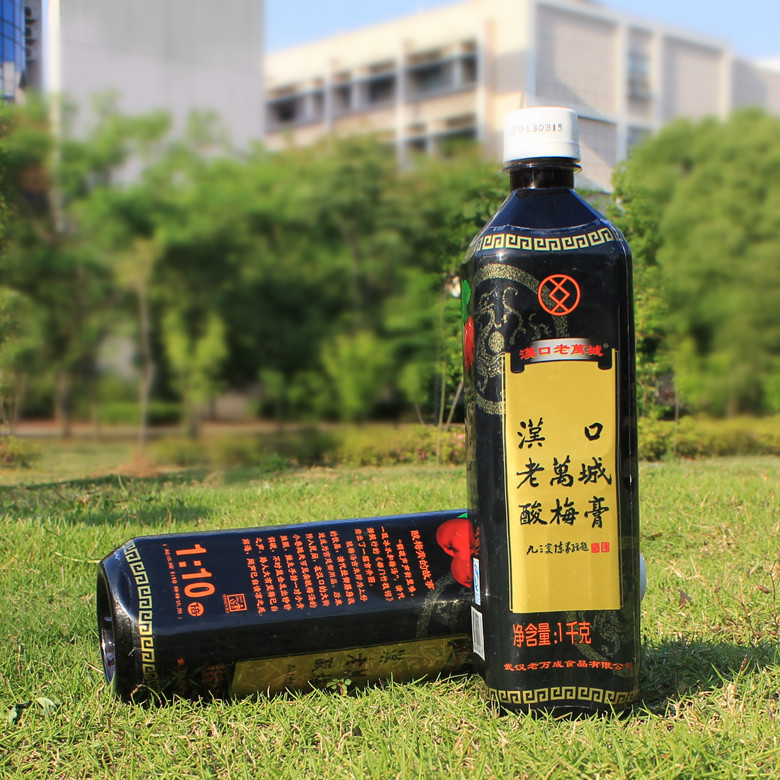汉口老万城 酸梅膏 口感酸甜 清香怡人 酸梅汤 1000克*12瓶