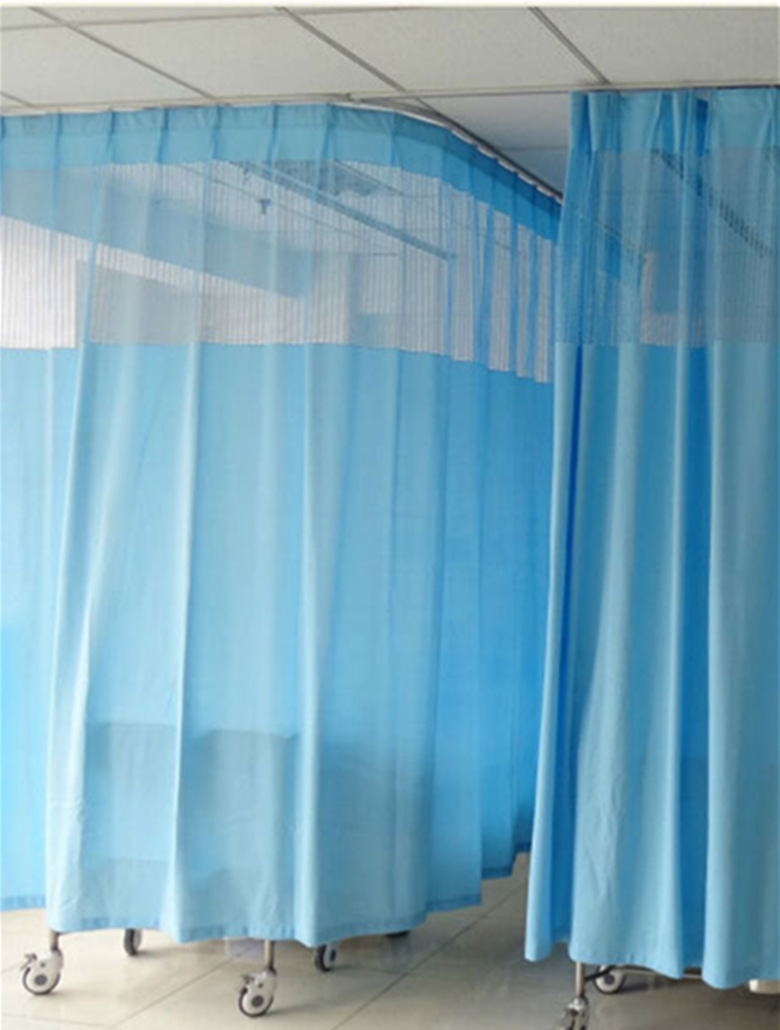 厂家直销高档精品医用窗帘布医院用病床隔断帘医用隔帘医用帘