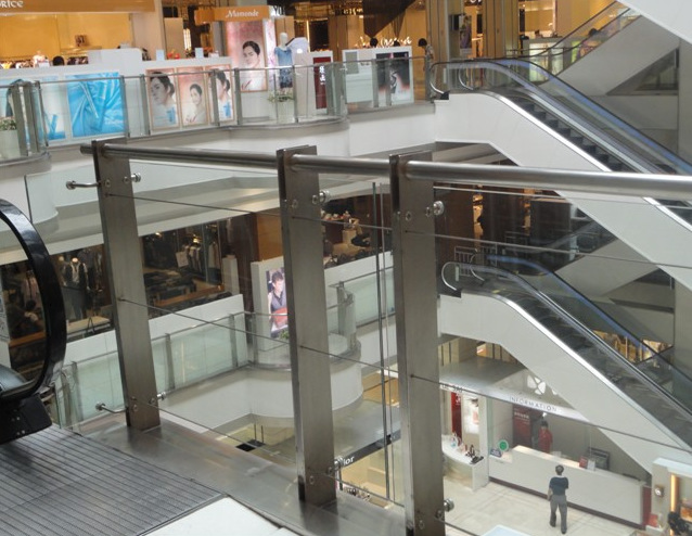 批量生产 不锈钢玻璃栏杆 不锈钢方管扶手栏杆 高质量