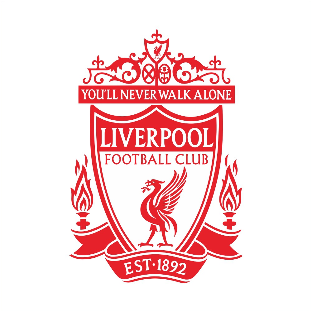 zy8361 新款liverpool fc 队标 外贸爆款卧室客厅背景墙贴定制