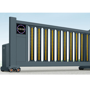 优质304不锈钢平移直线门 工厂大门不锈钢直线门 质量保证