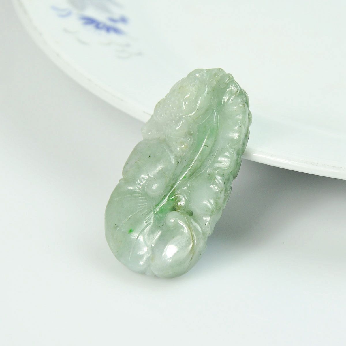 玉一珠宝批发天然玉石翡翠吊坠冰种翡翠a货灵芝吊坠