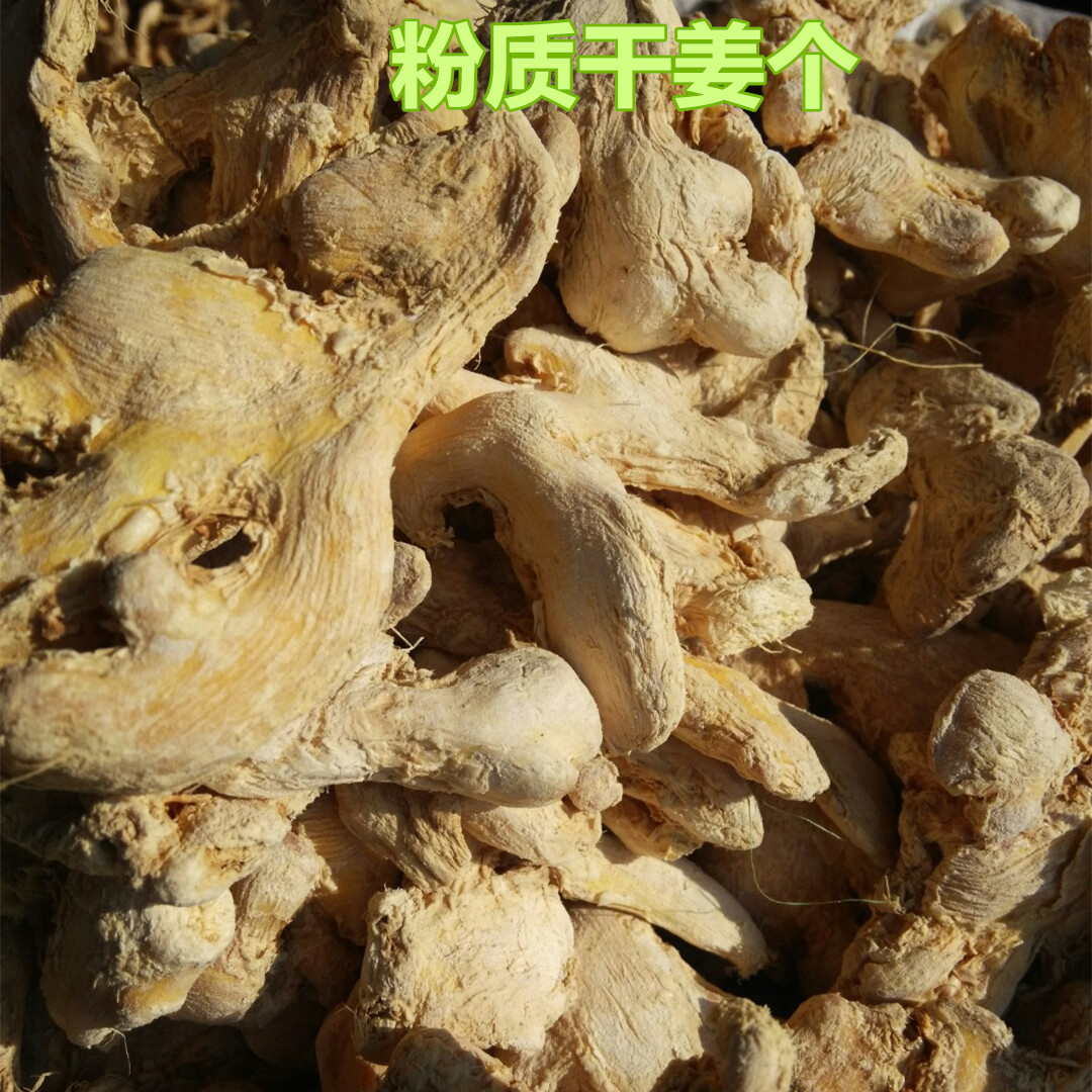 供应云南罗平干姜块 各种规格粉质小黄姜 香料批发品种全 实图