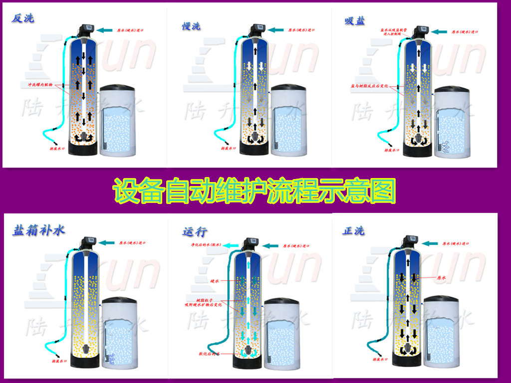 廠家直銷1噸軟水機生活用水 純水機家用 全屋淨水器 陸升軟水機