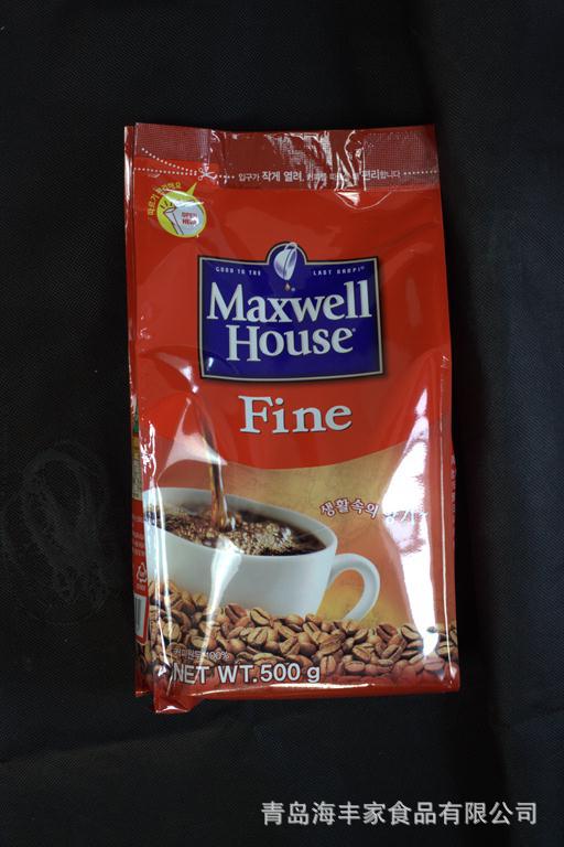 韩国咖啡 东西麦可馨 麦馨黑咖啡 威尔 红袋装500g