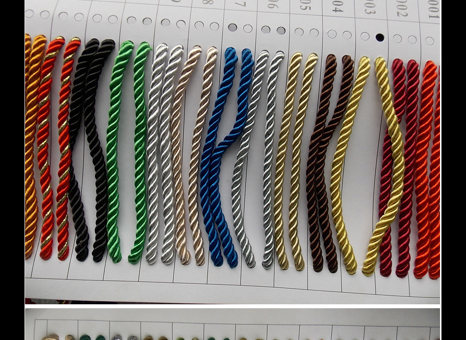 厂家批发各种手提绳子 三股绳 手提袋绳子 纸袋绳 礼品袋绳子