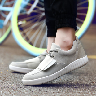 2015新款男鞋3yeezy350魔术贴低帮潮男板鞋厚底增高运动休闲鞋男