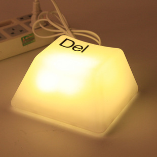 按键灯keypress light 创意led插电键盘台灯书房温馨小夜灯ce欧标