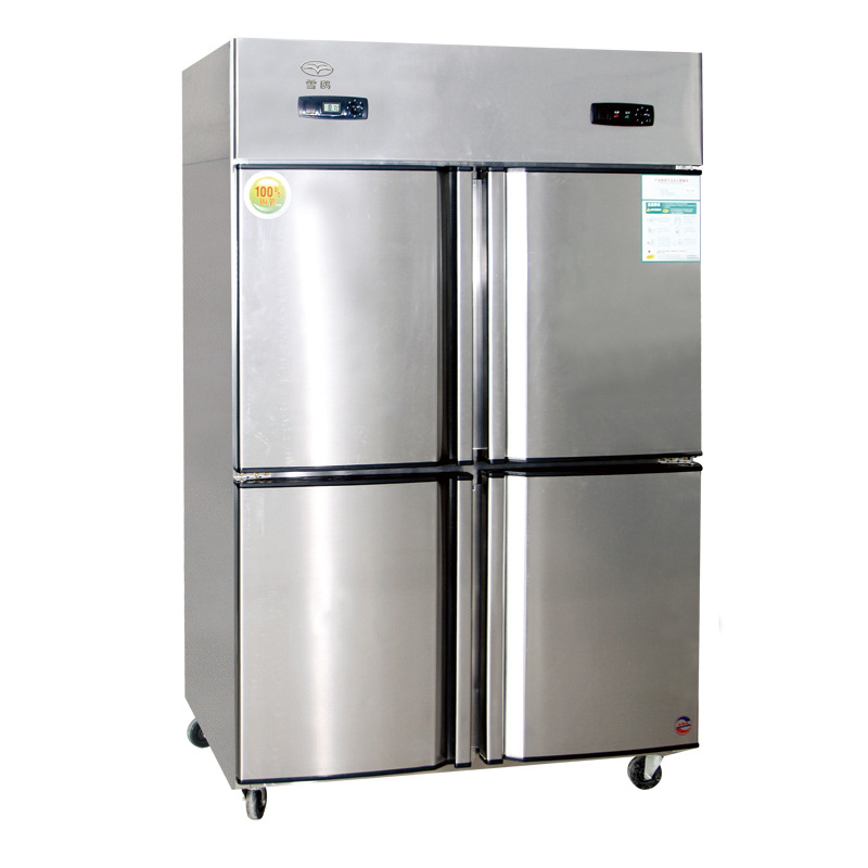雪鸥bd/bc-612 普通管四门双温厨房柜冷藏冷冻冷柜不锈钢保鲜柜