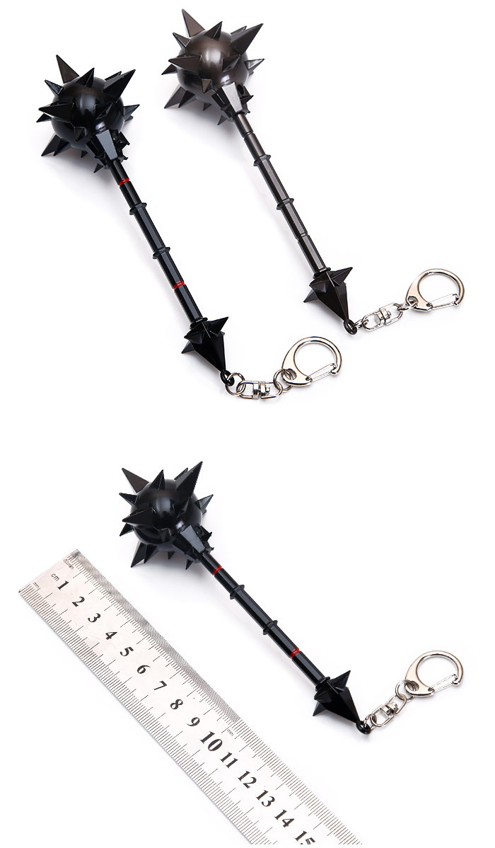 lol周边金属大师莫德凯撒17厘米锤子合金武器兵器钥匙扣模型