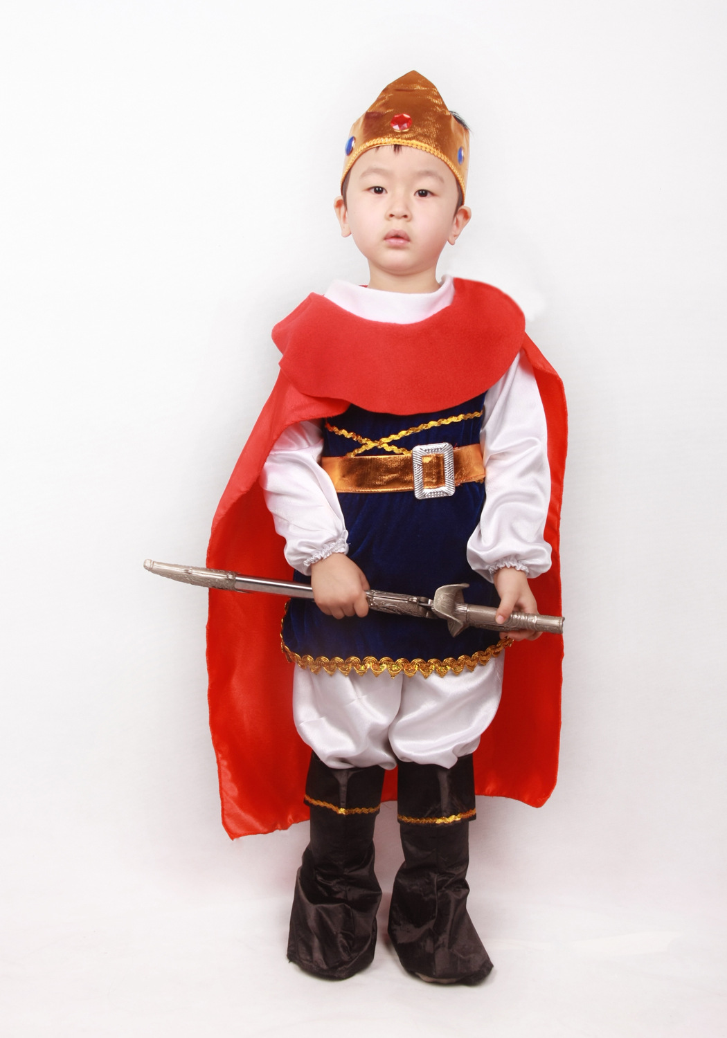 万圣节表演演出服装 cosplay化妆舞会服饰 儿童国王王子服装衣服