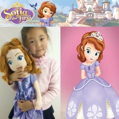 35cm 蘇菲亞索菲亞小公主sofia the first 毛絨玩具娃娃公仔