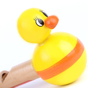 厂家直销 幼儿童木制动物口哨玩具 吹奏乐器迷 儿童木质音乐玩具