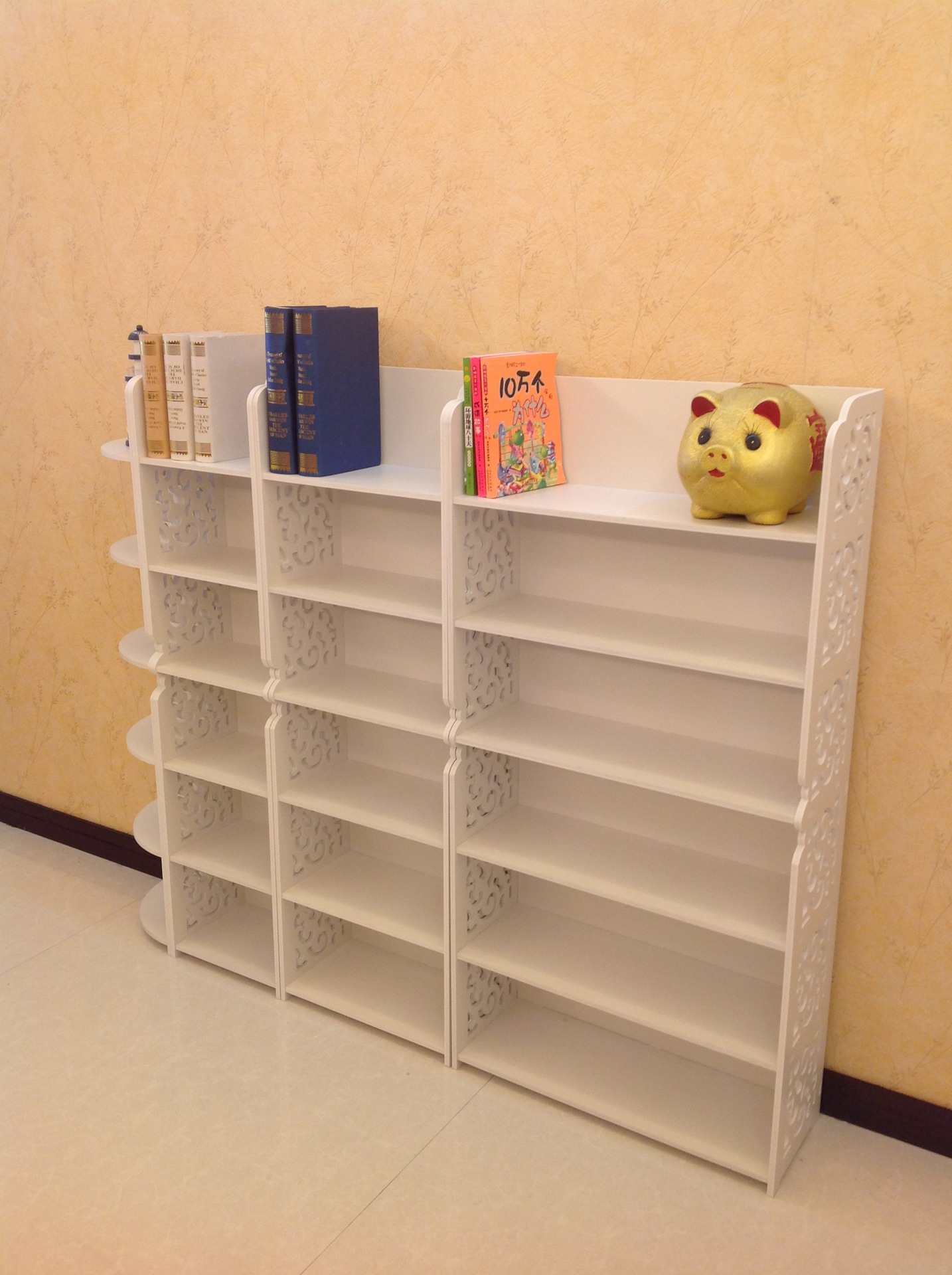 厂木塑隔板多功能多层置物架卧室浴室厨房书架鞋架一件代发