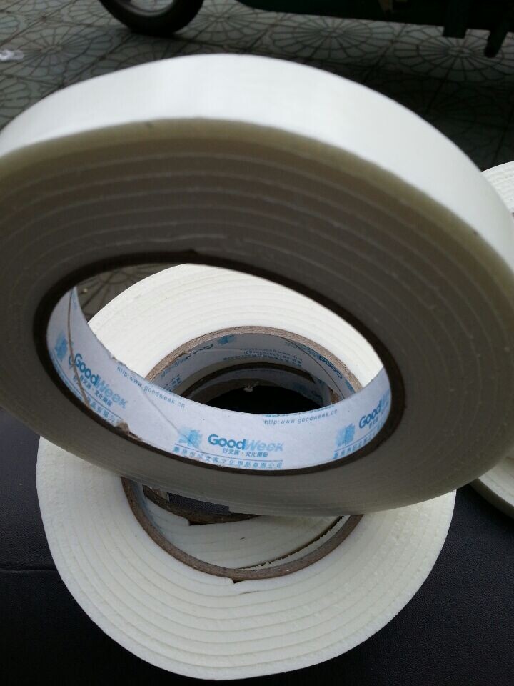 【厂家批发】好文客 海绵胶 厚3mm海绵双面胶 白色泡沫双面胶