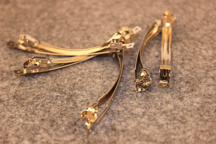 浙江金华ns韩国进口发夹 clip france 两片弹簧夹 diy材料配件 批发