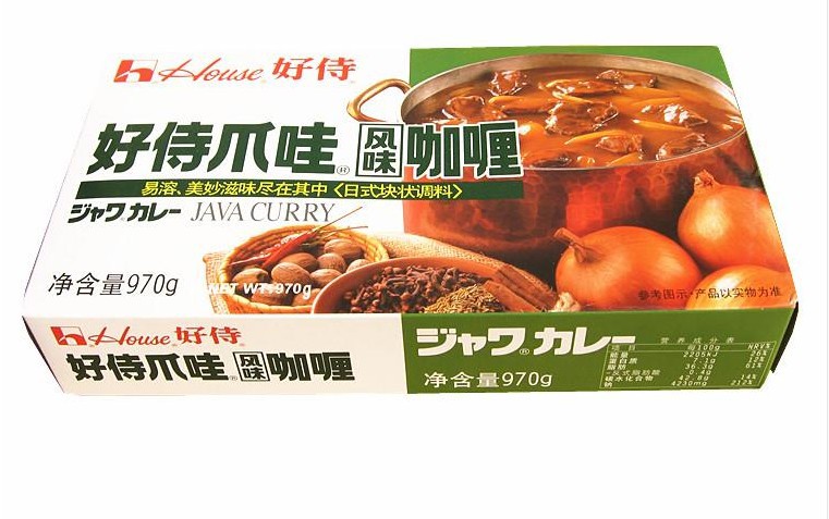 好侍爪哇风味咖喱/日式咖喱块/好侍爪哇咖喱/实体批发咖喱970g