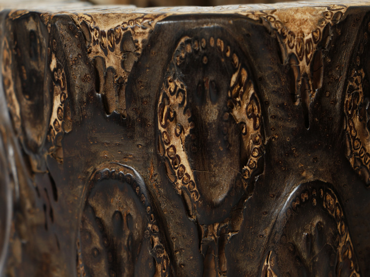 金丝楠木博物馆 桫椤笔筒工艺品自然件原木文房四宝 毛笔筒礼品