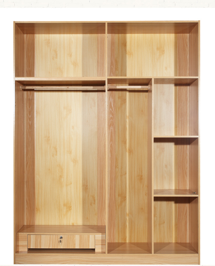 宜家板式卧室家具木质组装移门衣橱实木整体组合衣柜厂家直销