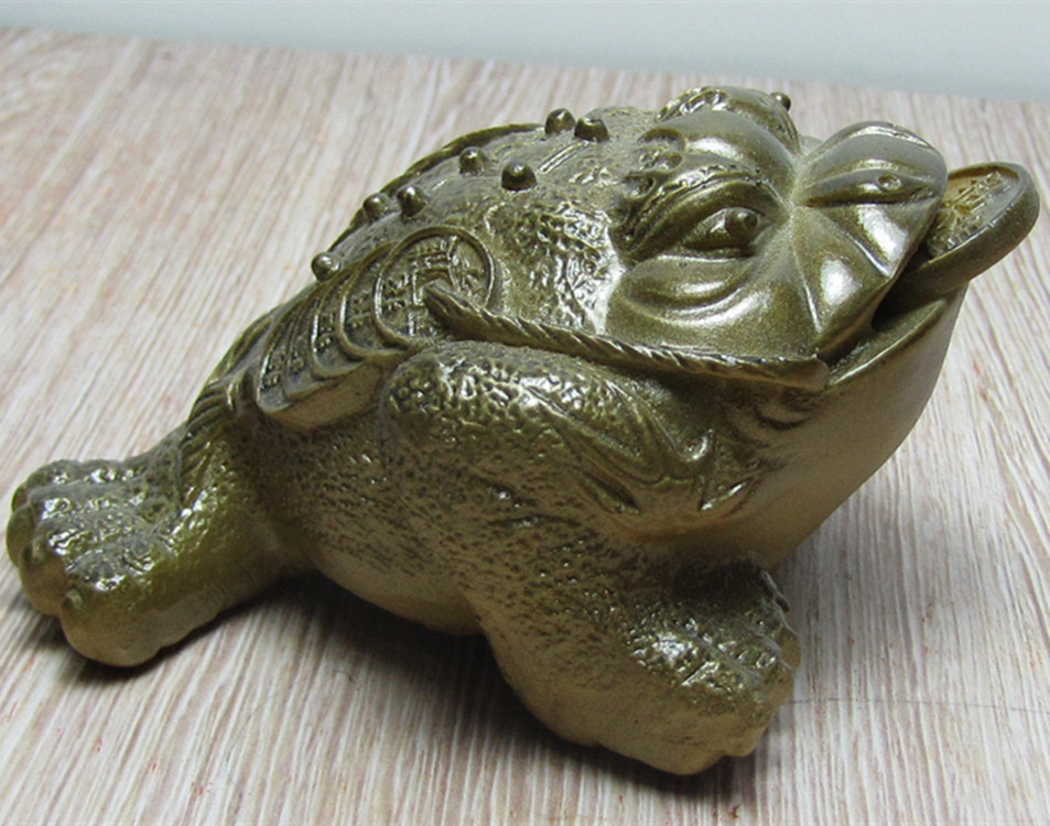 变色茶宠精品 正品招财金蟾蜍 茶盘茶具茶道摆件 批发 特价