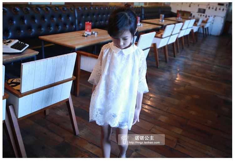 女童2015春夏装新款韩版儿童宝宝蕾丝公主裙裙子连衣裙亲子童装