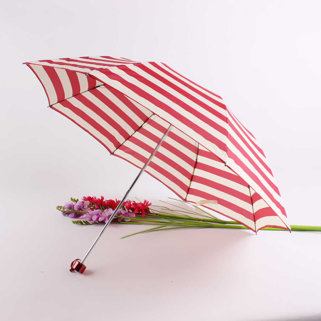 新款 碰起布条纹雨伞 精品倒四杆好伞架遮阳伞 防紫外线 晴雨伞