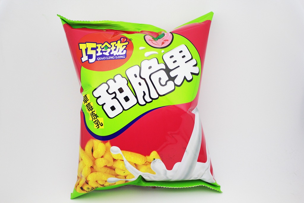 休閒食品辦公室零食 甜脆果草莓味70g/袋 膨化食品兒童零食批發