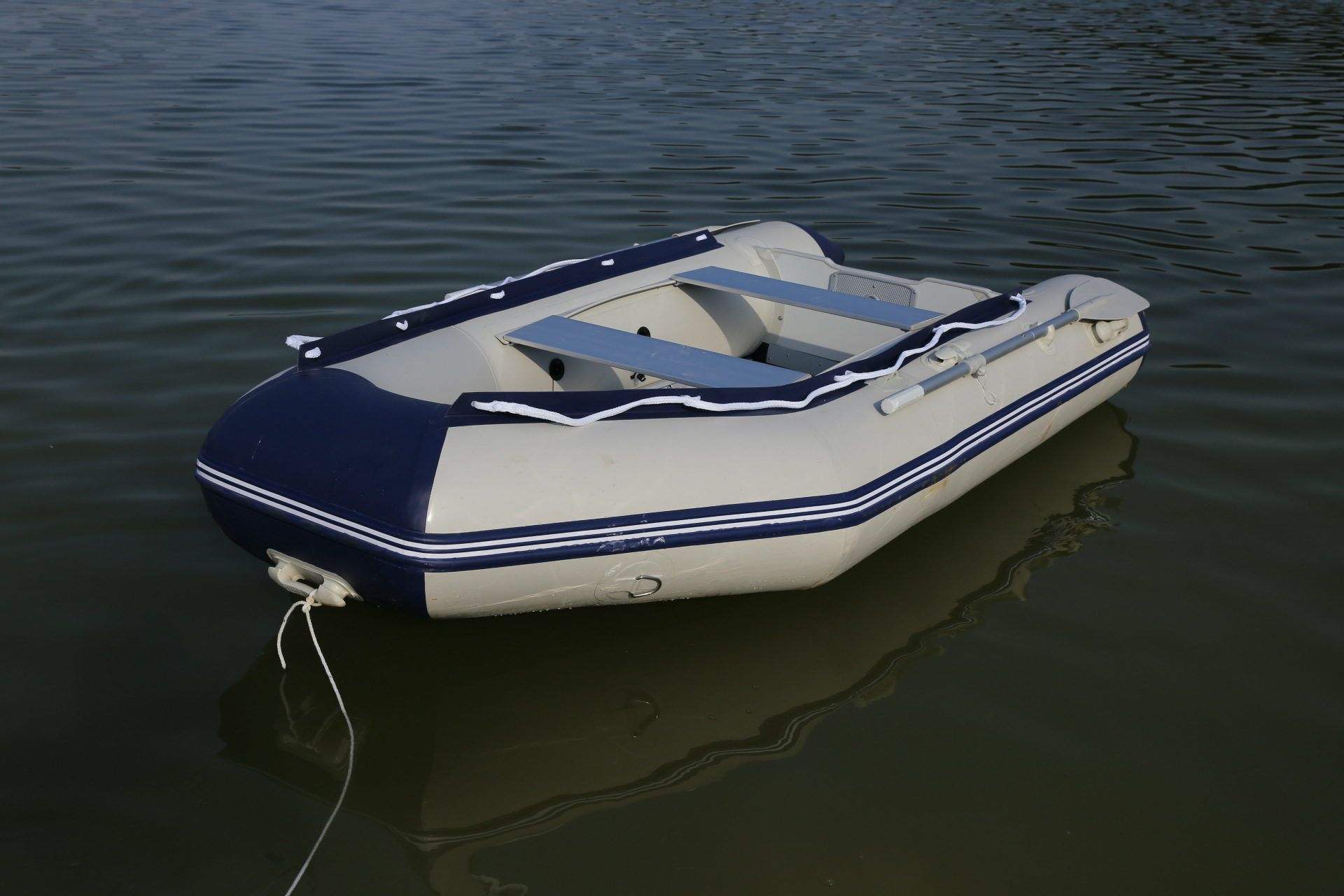 厂家直销pvc加厚夹网船3至4人 钓鱼船 充气皮划艇 橡皮艇