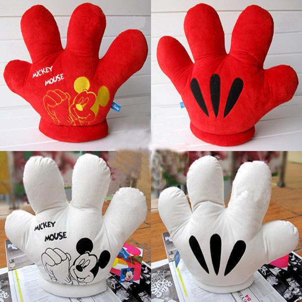 新品迪士尼米老鼠米奇大手掌 毛绒玩具靠垫抱枕/暖手捂 生日礼物
