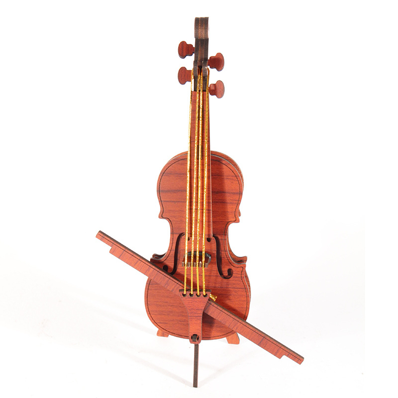 精致diy桌面小摆件【大提琴】地摊热卖产品儿童益智拼图玩具批发