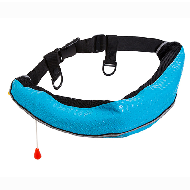 国家授权厂家批发户外钓鱼运动救生衣船舶用手动充气式腰挂救生衣