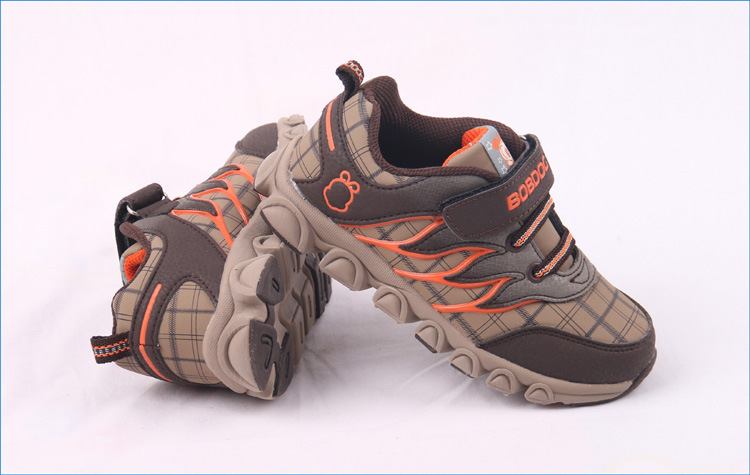 专柜正品巴布豆男女童鞋宝派登山休闲超轻bobdog2015春秋单运动鞋