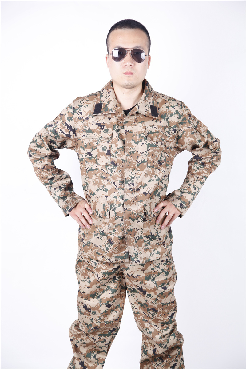 秋季新款斜纹黄电子多包迷彩服作训服 cs作战服 直销批发