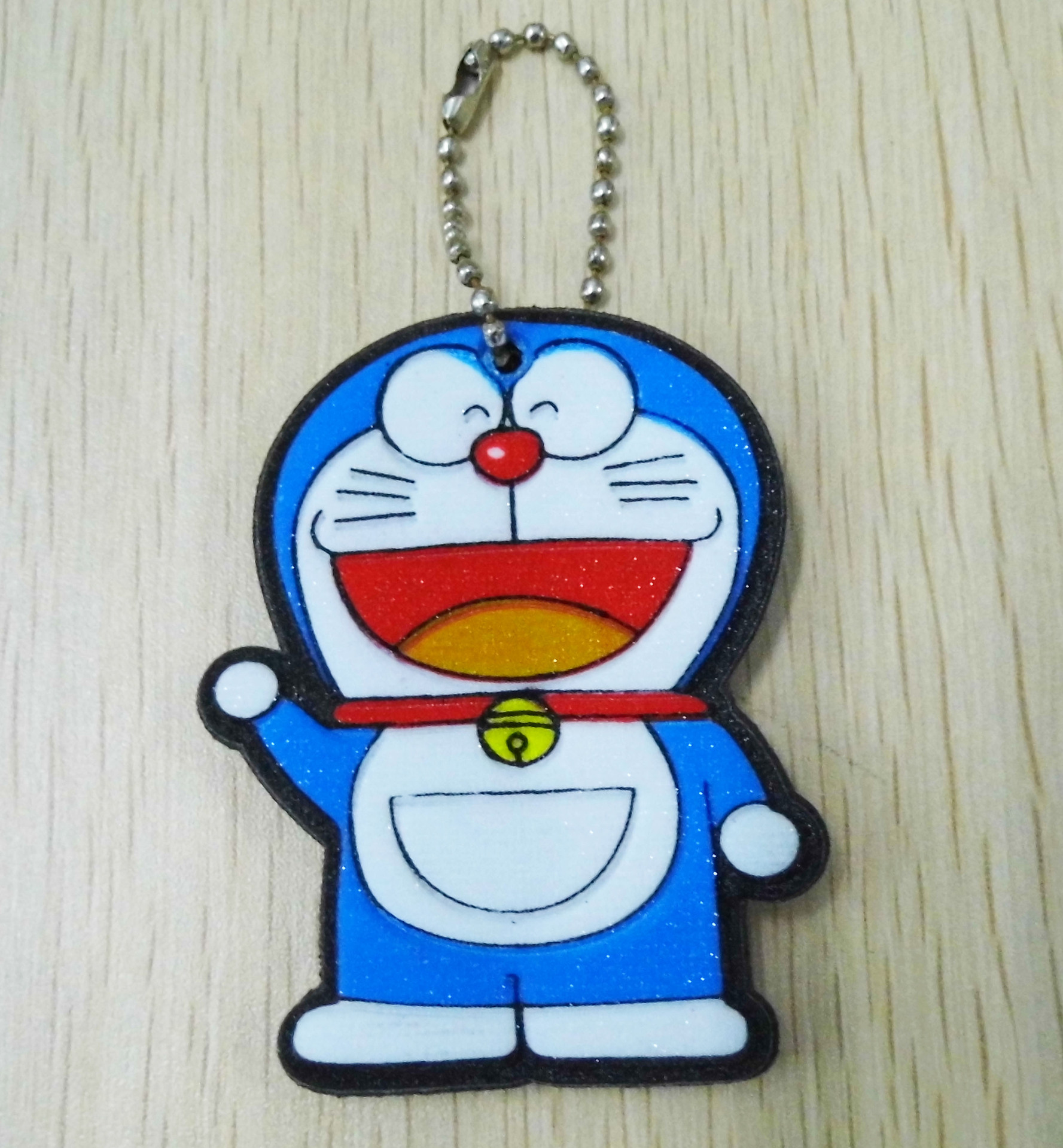 淘宝天猫京东广告促销赠品钥匙扣叮当猫双面pvc卡通钥匙配饰挂件