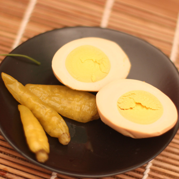 泡椒土鸡蛋 泡蛋 乡巴佬 休闲食品 单个鸡蛋30g*150/箱