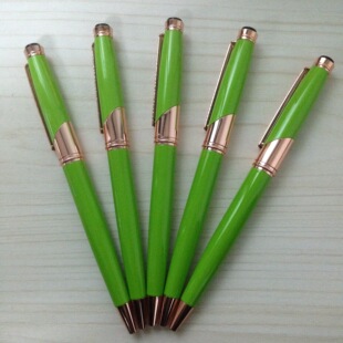 【新款上市】绿配玫瑰金圆珠笔,金属笔,四色可选,tc-y3298