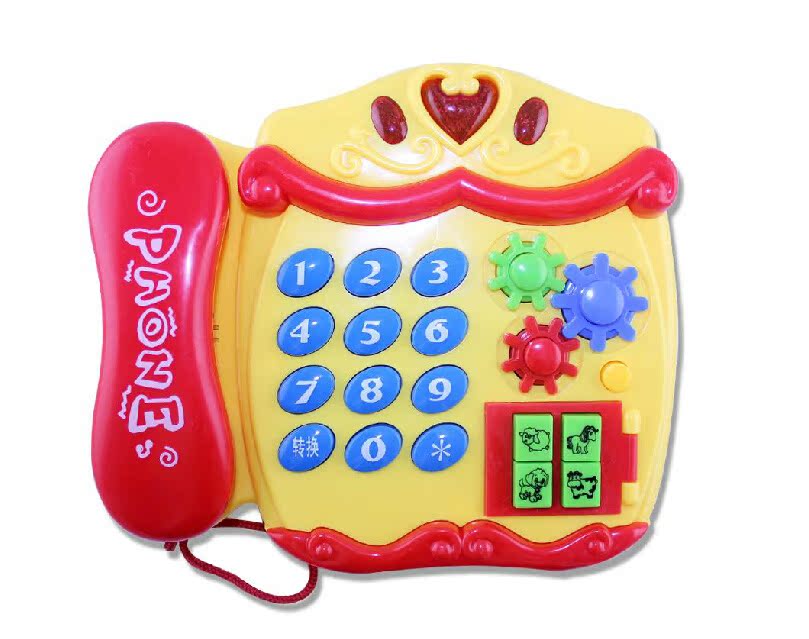 儿童早教多功能音乐智能电话机 卡通音乐电话机 儿童电话玩具