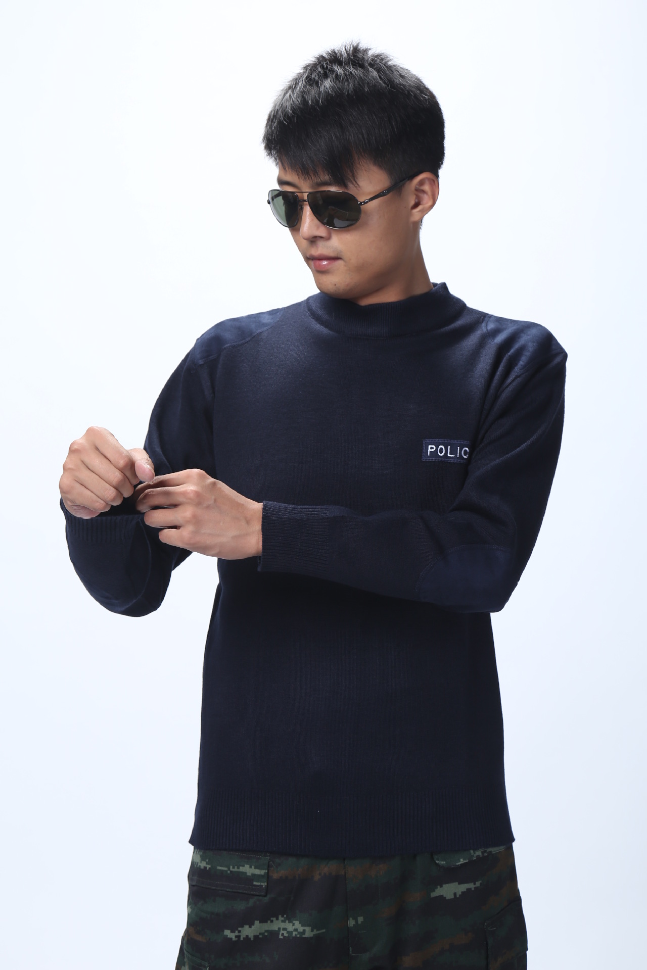 正品07式v领校尉干部毛衣 海军风毛线衣 配发海军官男