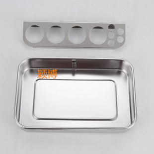 【颖博】不锈钢治疗盘 方盘换药消毒盘注射盘输液盘 医疗适用